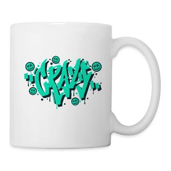 Conception de lettres graffiti folles - Mug blanc - blanc - Droite