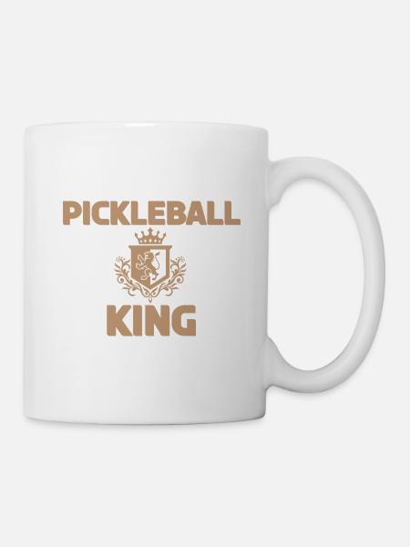 Pickleball King Pattern Design - Mug - white