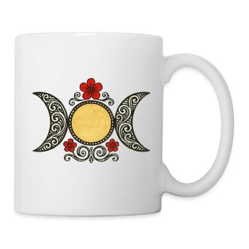 Himmlische Mondphasen - Tasse - Weiß - Rechts