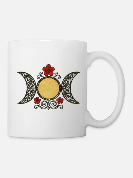 Himmlische Mondphasen - Tasse - Weiß