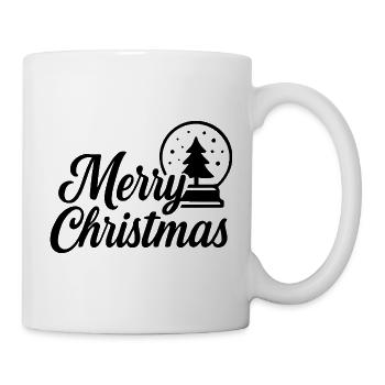 Merry Christmas Design with Christmas Ball - Mug - white - Right