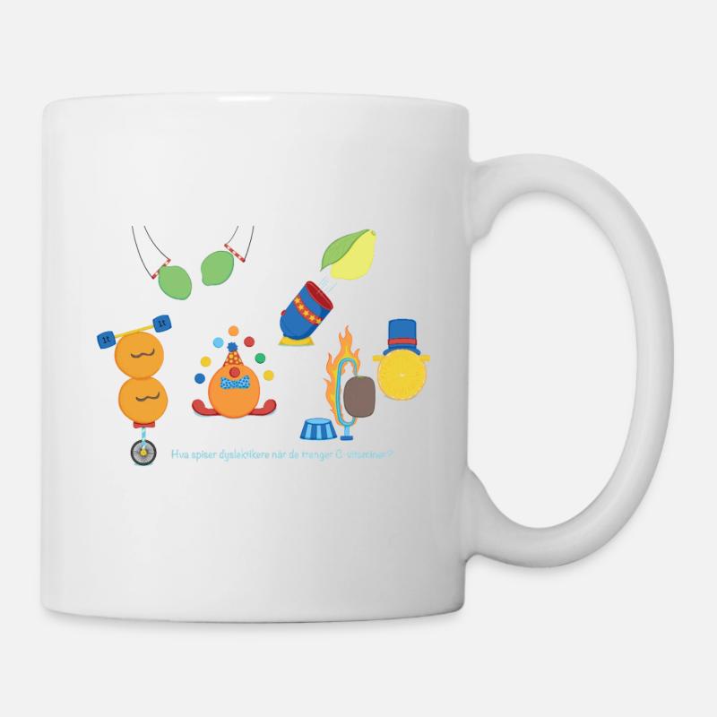 Zirkusfrüchte - Tasse - Weiß
