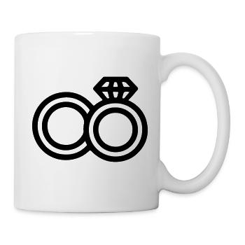 Wedding Wedding Rings - Mug - white - Right