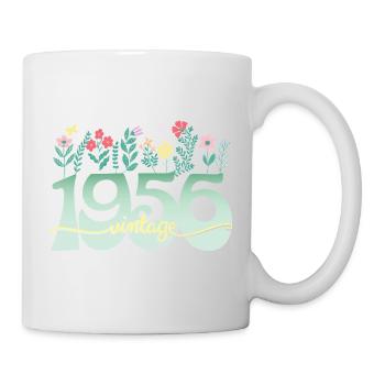 1956 Flowers 70 Years Anniversary Woman - Mug - white - Right