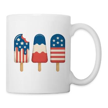 Cream Lover Independence Day 4th of July - Mug - white - Right