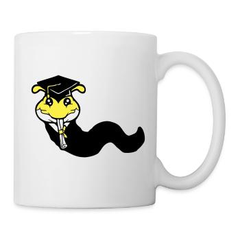 Caterpillar High School Graduation Passed College Worm - Mug - white - Right