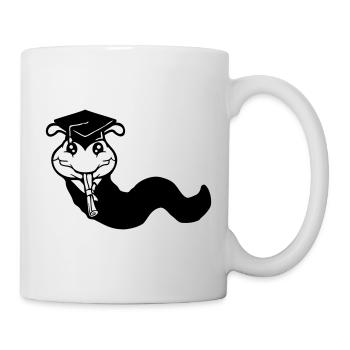 Caterpillar High School Graduation Passed College Worm - Mug - white - Right