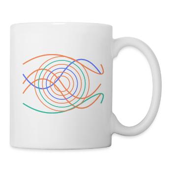 Abstract wave design - Mug - white - Right