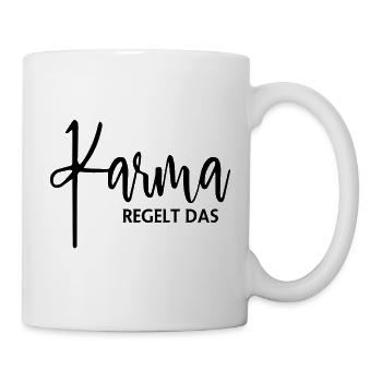 Karma Governs Yoga - Mug - white - Right
