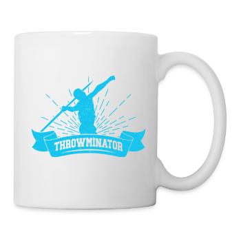 Track And Field Athletes Throwminator Athletic - Tasse - Weiß - Rechts