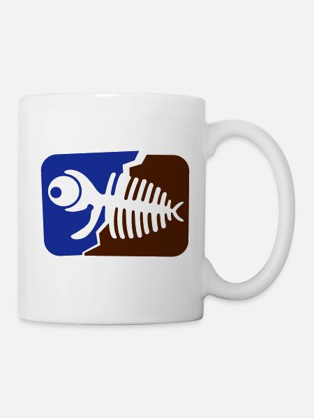 Fisch Fossil - Tasse - Weiß