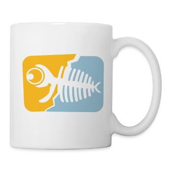 Fossile de poisson - Mug blanc - blanc - Droite