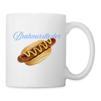 Hearty hot dog with mustard - Mug - white - Right