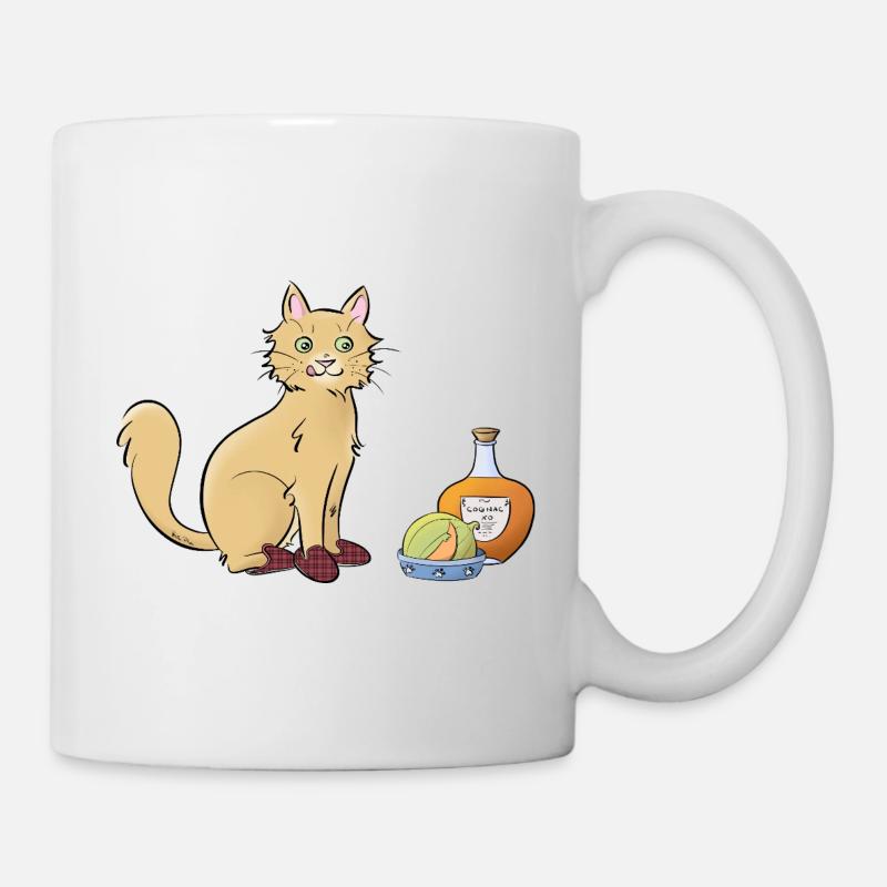 Chat-rentais - Mug - white