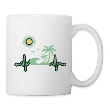 Tropical Palm Holiday Sea - Mug - white - Right