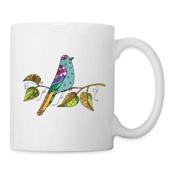 Colorful bird - Mug - white - Right