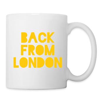 Rückkehr nach London Skyline Design - Tasse - Weiß - Rechts