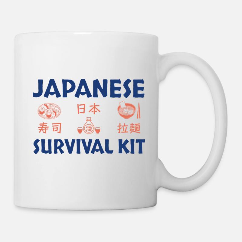 Japanese Sushi Survival Kit Design - Mug - white