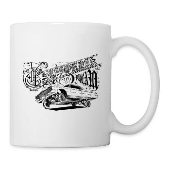 California Dream / Lowrider Motiv/ Exklusiv/ Trend - Tasse - Weiß - Rechts