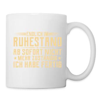 Retraite Plus responsable - Retraité - Mug blanc - blanc - Droite