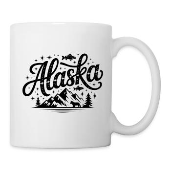 Alaska - Souvenir USA State Design - Tasse - Weiß - Rechts