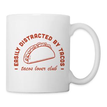 Club d’amateurs de tacos J’adore la cuisine mexicaine Latina drôle - Mug blanc - blanc - Droite