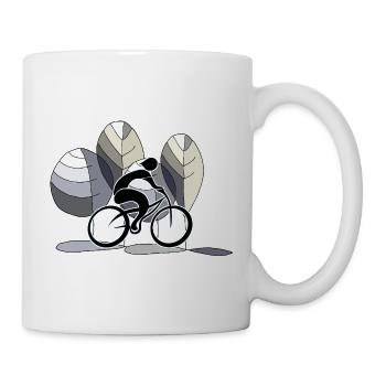 Cycliste - Mug blanc - blanc - Droite