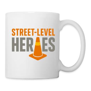 Straßenbauteam Asphalt Betonmannschaft - Tasse - Weiß - Rechts