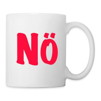Nö - Bin dagegen - Null Bock  - Tasse - Weiß - Rechts
