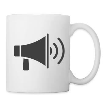 Megaphone Icon Design - Mug - white - Right