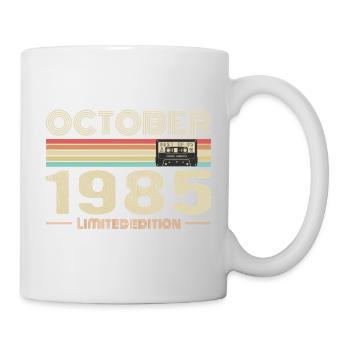 Geburtstag Oktober 1985 - Tasse - Weiß - Rechts