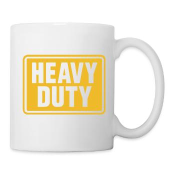Heavy Duty Construction Warning Sign - Mug - white - Right