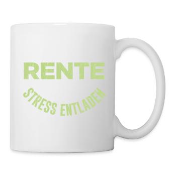 Cadeau de retraite chargé de rente - Mug blanc - blanc - Droite