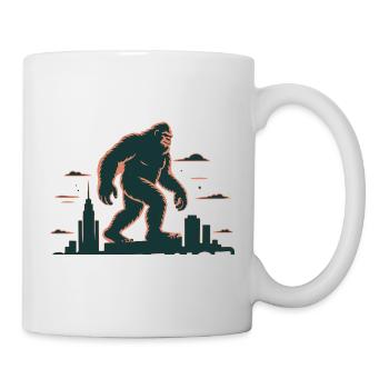 Gorille géant au-dessus des toits de la ville - Mug blanc - blanc - Droite