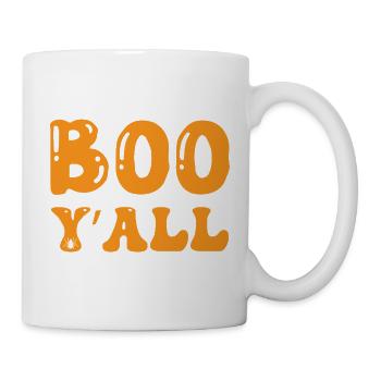 Boo Y’all T-shirt d’Halloween Design - Mug blanc - blanc - Droite