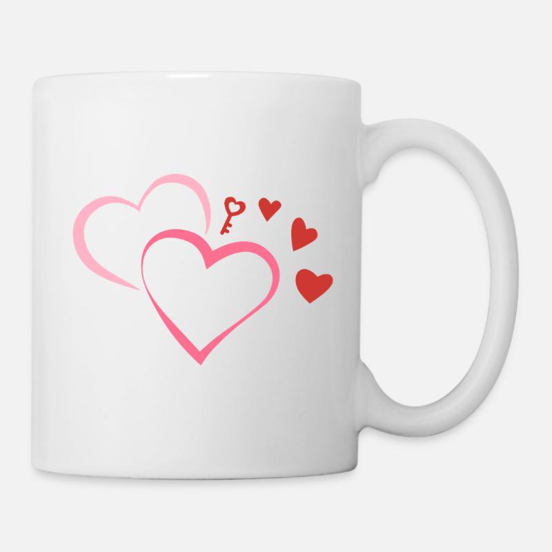 MyCutePicci_Cuori - Tasse - Weiß