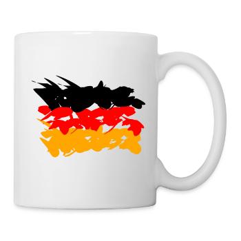 Germany Flag Graffiti Design - Mug - white - Right