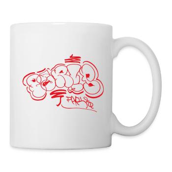 Paris Street Art Tag Graffiti Souvenir - Mug - white - Right