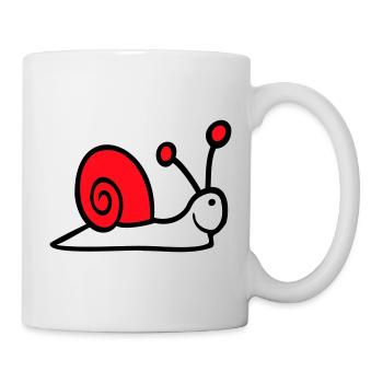 Snail Shell Cute Cute Happy Cool - Mug - white - Right