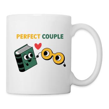 Perfect Couple: Cloud and Umbrella Fun - Tasse - Weiß - Rechts