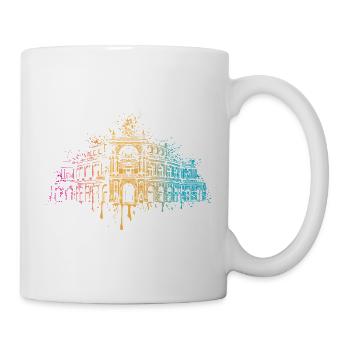 Bunte Semperoper Dresden Kunst - Mug - white - Right