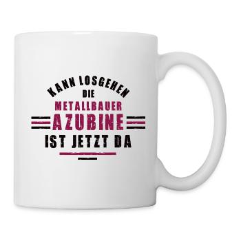Trainee metalworker apprenticeship training metalworker - Mug - white - Right