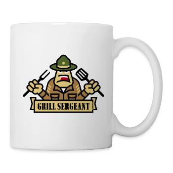 Grill Sergeant (Grilling / BBQ / Barbecue) - Mug - white - Right