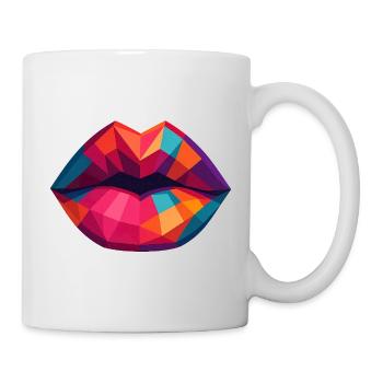 Kiss me! - Tasse - Weiß - Rechts