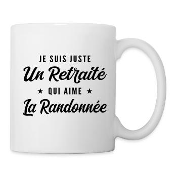 Retraité Randonneur Humour Cadeau Retraite - Mug blanc - blanc - Droite