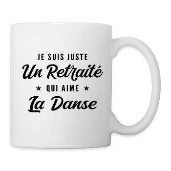Retraité Danseur Humour Cadeau Retraite - Mug blanc - blanc - Droite