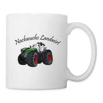 Jeune agriculteur tracteur ventilateur jantes rouges - Mug blanc - blanc - Droite