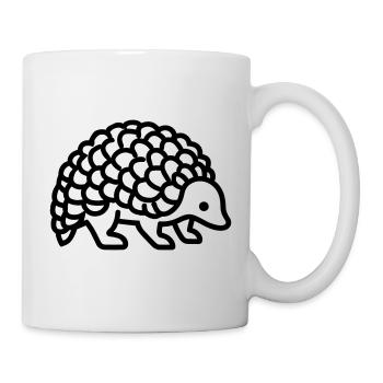 Schuppentier - Tasse - Weiß - Rechts