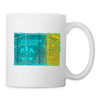 Balearische Inseln Neon Stil - Tasse - Weiß - Rechts