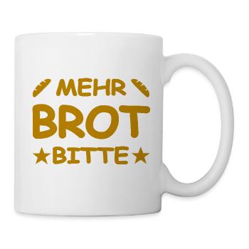 Brot - Tasse - Weiß - Rechts